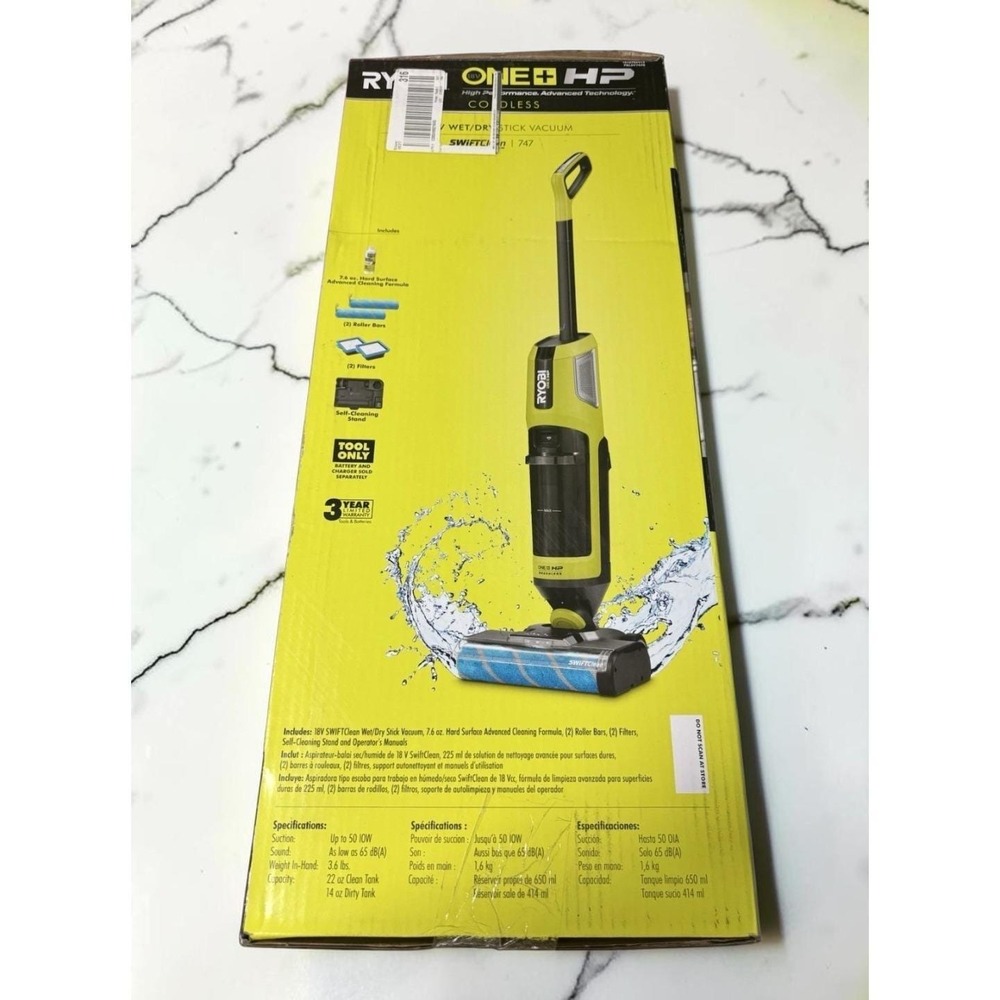 RYOBI PBLSV747B ONE+ HP 18V SWIFTClean Wet/Dry Stick Mop Vacuum (Tool Only)